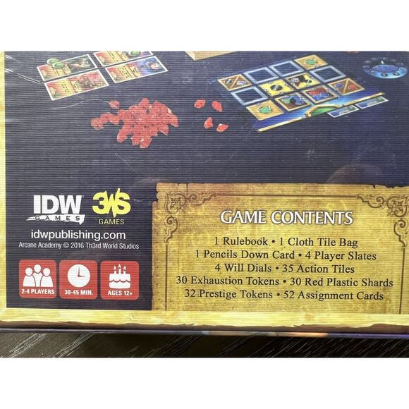 Arcane Academy Game Board Game by Eric M. Lang 2016 IDW Games, New and Sealed - Picture 4 of 7